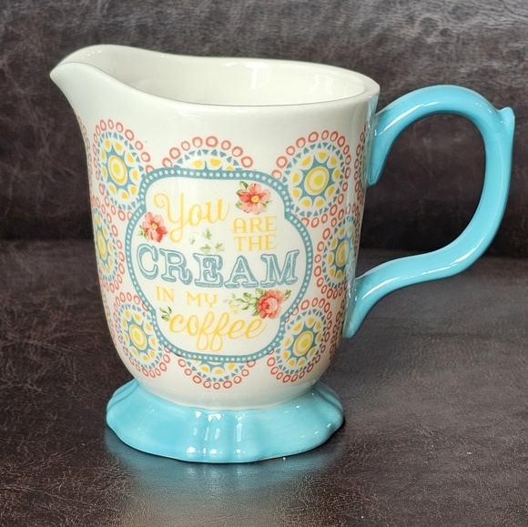 Pioneer Woman‎ Creamer With Handle 'You Are the Cream In My Coffee' Server - Picture 1 of 8